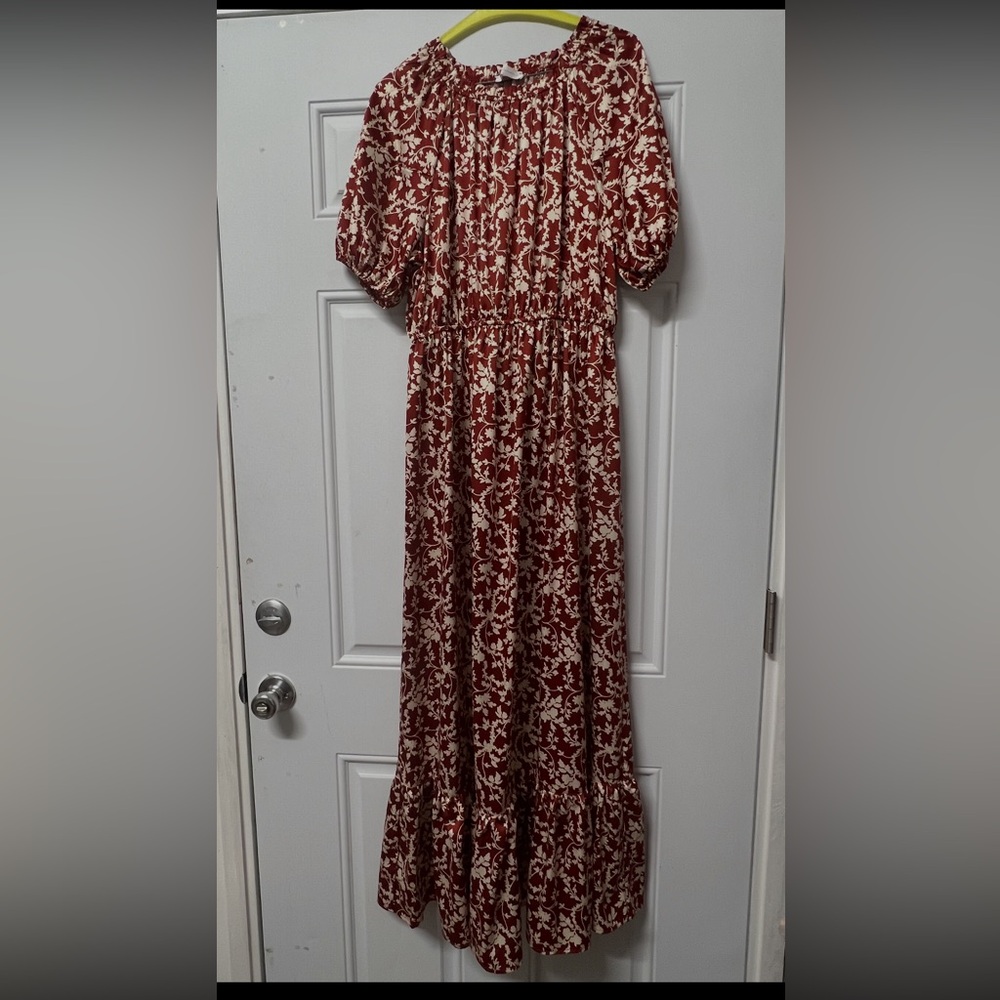 Ces Femme Satin Like dress Size Large